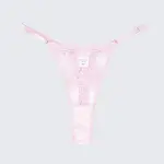 Sexy Mesh Embroidered See-Through Bra Thong Lingerie Set