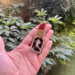 Golden Glam Lipstick Brooch