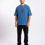 Blue Oversized Stress T-Shirt