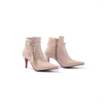 Boot Mid Heels Leather R-599