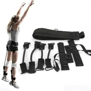 M D Stay Fit MD Vertical High Jump Trainer to Improve Leg Strength to Achieve Squat Motion with Jumping | Home Gym Training Set
