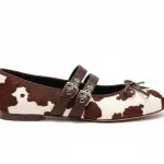 Cowhide Buckle Ballet