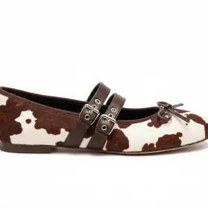 Cowhide Buckle Ballet