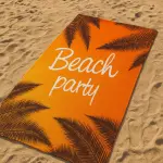 Agha Home Coastal Printed Microfiber Towel