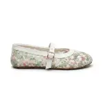Floral Embroidered Lace Ballerina Flats BN-63