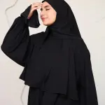 BLACK CREPE DRESSY ISDAL