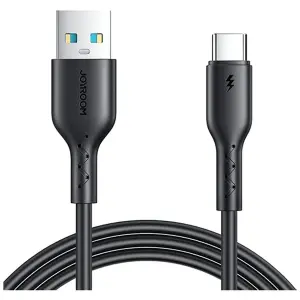 Joyroom SA26 USB-A to Type-C Fast Charging 30W Data Cable, 1 Meter Length, Black