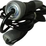 MD STAY FIT Jump Rope with Ball Bearing, Black and Grey, Ergonomic Handles, Fitness Exercise Cardio Training