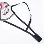 Butterfly Sheer Embroidered Mesh Bra Panty Set