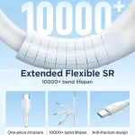 Joyroom SA26 USB-A to Type-C Fast Charging 30W Data Cable, 1 Meter Length, Black