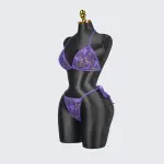 Plus Size Lace Sheer Bra Panty Set