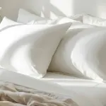 Luxury Satin Pillowcases – 400 TC Egyptian Cotton – White