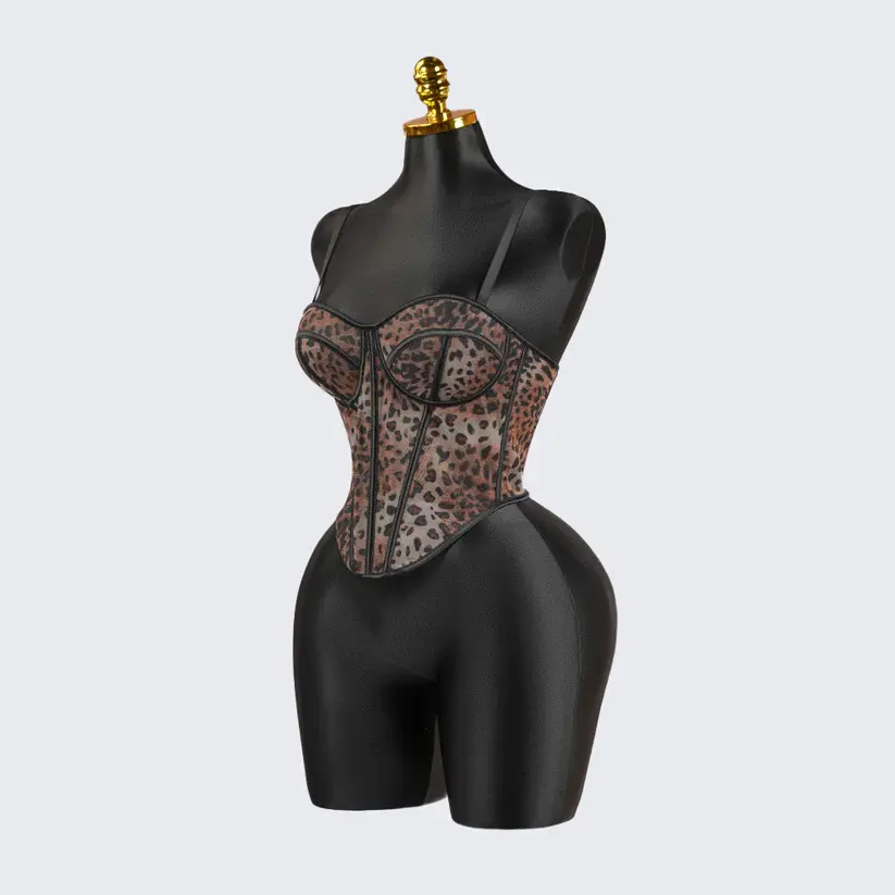 Patterned Sculpting Corset Top