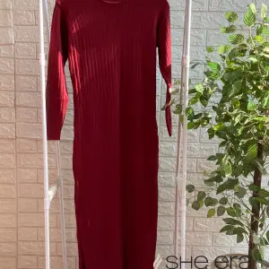 Rib Dress (Burgundy)