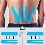 M D Stay Fit MD Cotton Elastic Muscle Tape 5M - Multi Color