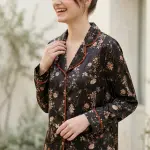 Floral Satin Pajama Set