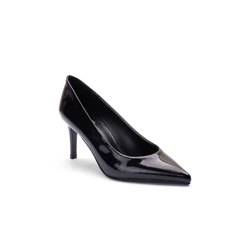 Sandal Shiny With Sleek Heel - R-803
