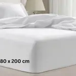 Luxury Satin Fitted Sheet – 400 TC Egyptian Cotton – White