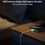 Joyroom S-A53 Fluorescent Series 60W Type-C to Type-C Fast Charging Data Cable, 2 m Length, Beige