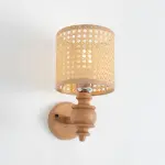 Rattan Boho Wall Lamp 010