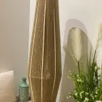 Burlap Boho Floor Lamp