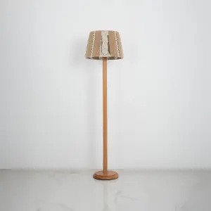 Burlap Boho Floor Lamp