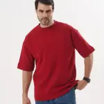 Burgundy Premium Oversized T-shirt
