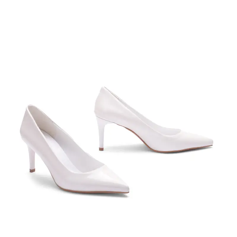 Sandal Shiny With Sleek Heel - R-803