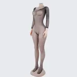 [2+ Items, 300 EGP Each] Rhinestone Crotchless Mesh Bodystocking One-Piece Lingerie