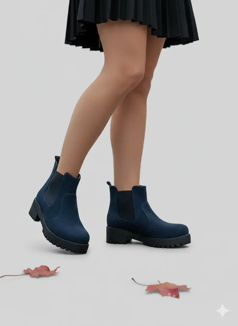 Elegant Ankle Boot Suede B-1-S