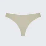 Seamless Ice Silk Low Rise Cotton Crotch Thong Panty