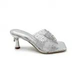 Elegant Clear Heels with Sparkling Butterfly Detail S-8