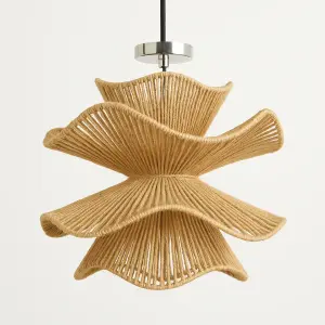 Macrame ceiling lamp-50cm