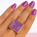 Geometric Woven Ring Stainless Steel Pure RI-20
