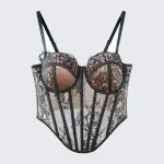Python Floral Pattern Sculpting Corset