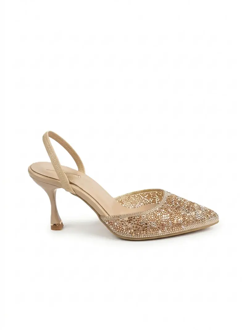 Shimmer Heels with Statement Heel C-93
