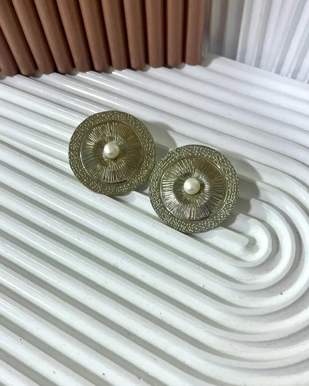 Sunburst Pearl Studs
