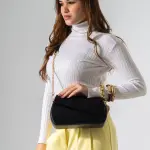 Asymmetric Flap Crossbody-black