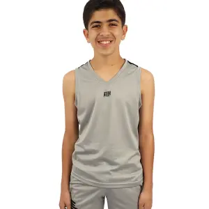 Basic Vneck Gray Tank Top
