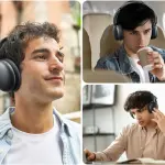 Joyroom JR-JH1 Headphones Hybrid ANC Wireless - Black