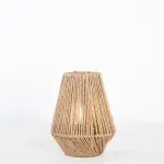 Burlap Table Lamp A124