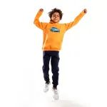 Orange Hoodie with "Blue car" Print 🧡🚘