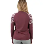 Graphic Long-Sleeve Burgundy T-Shirt