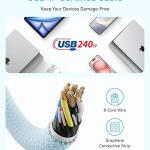 Anker Zolo USB C to USB C Cable,(240W) (6FT)