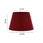 Lamp shade derk red LS01