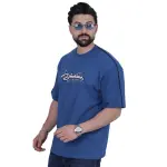 Petrol Chest Print Oversize T-Shirt