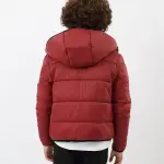Hooded Puffer Boy's Red Jacket