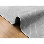 Elite Jacquard Corridor Carpet Geometric Pattern (Grey)