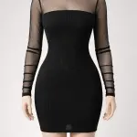 Ribbed velver dress