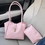 Minimalist Top-Handle Bag-pink